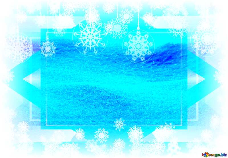 Snow Winter Background Card Snowy Frame Template №833