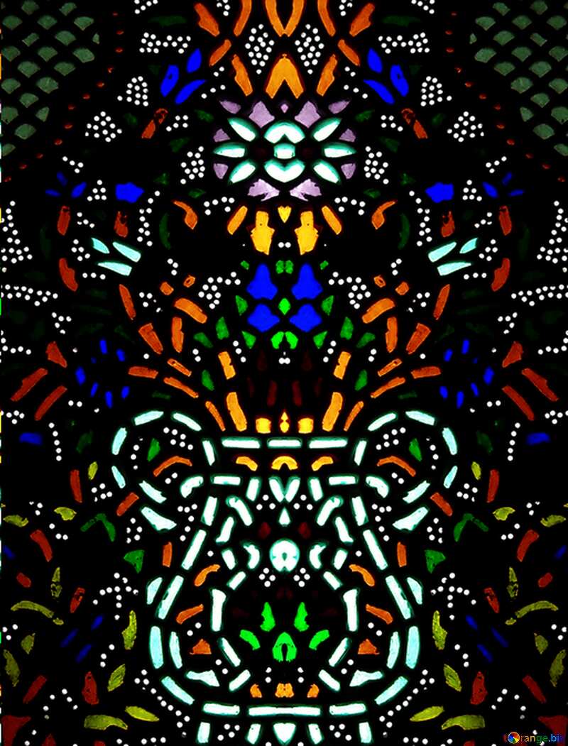 Stained-glass window template №21750