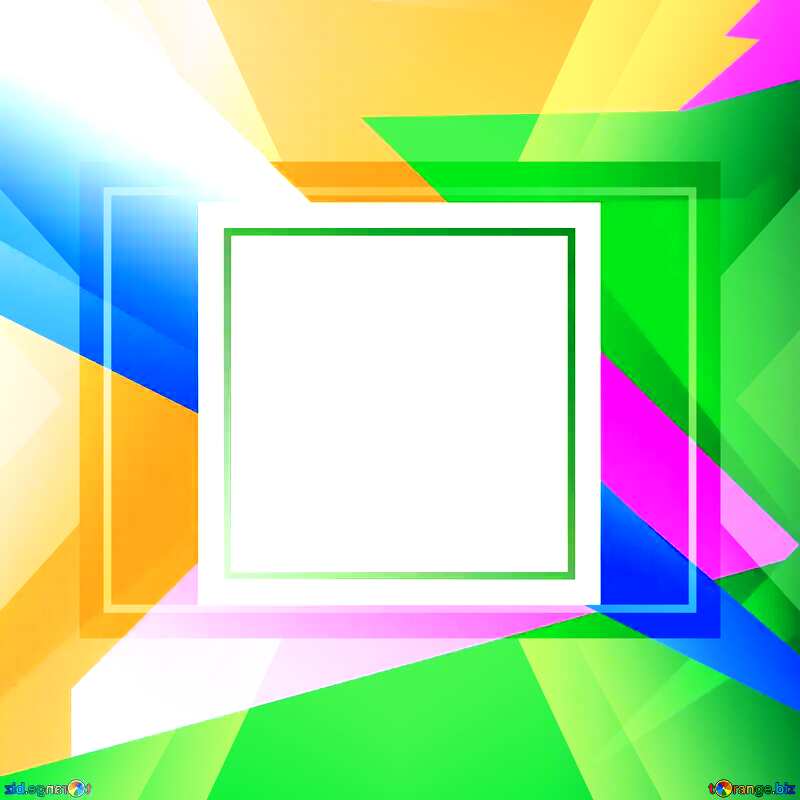 Geometrical Future Trend  template frame Colorful №49675