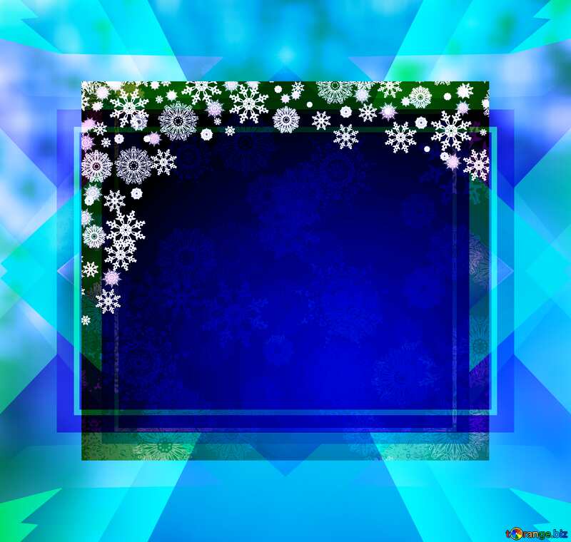 Christmas background Blue template fragment №40658
