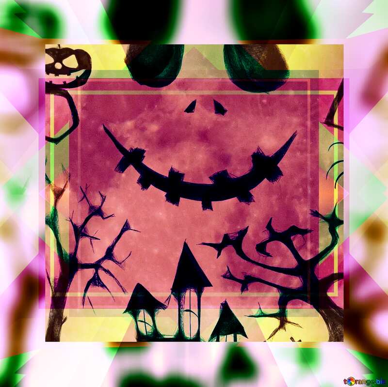 Halloween picture template frame №40468
