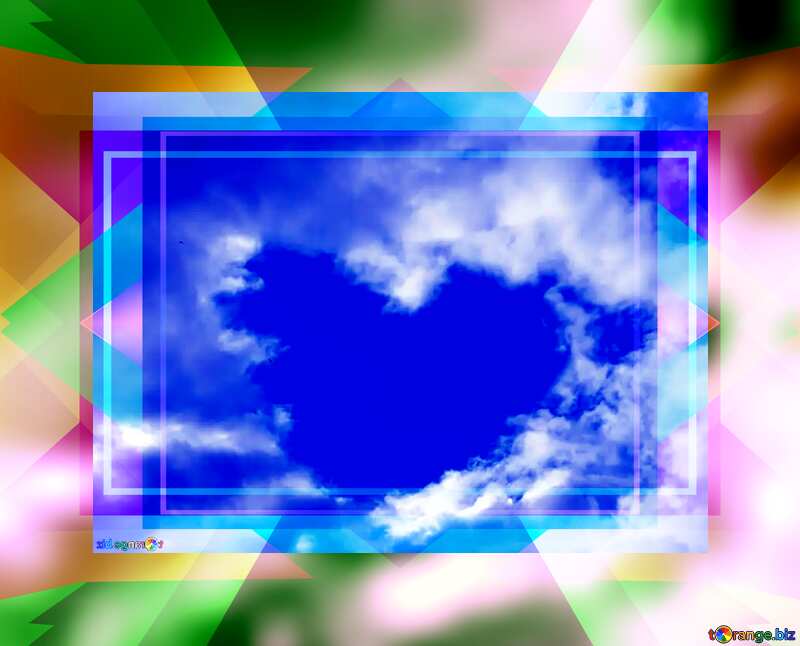 Love in Heaven template frame №22601