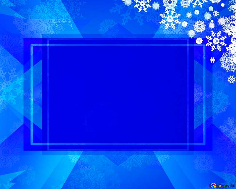 Blue Christmas template background №40658