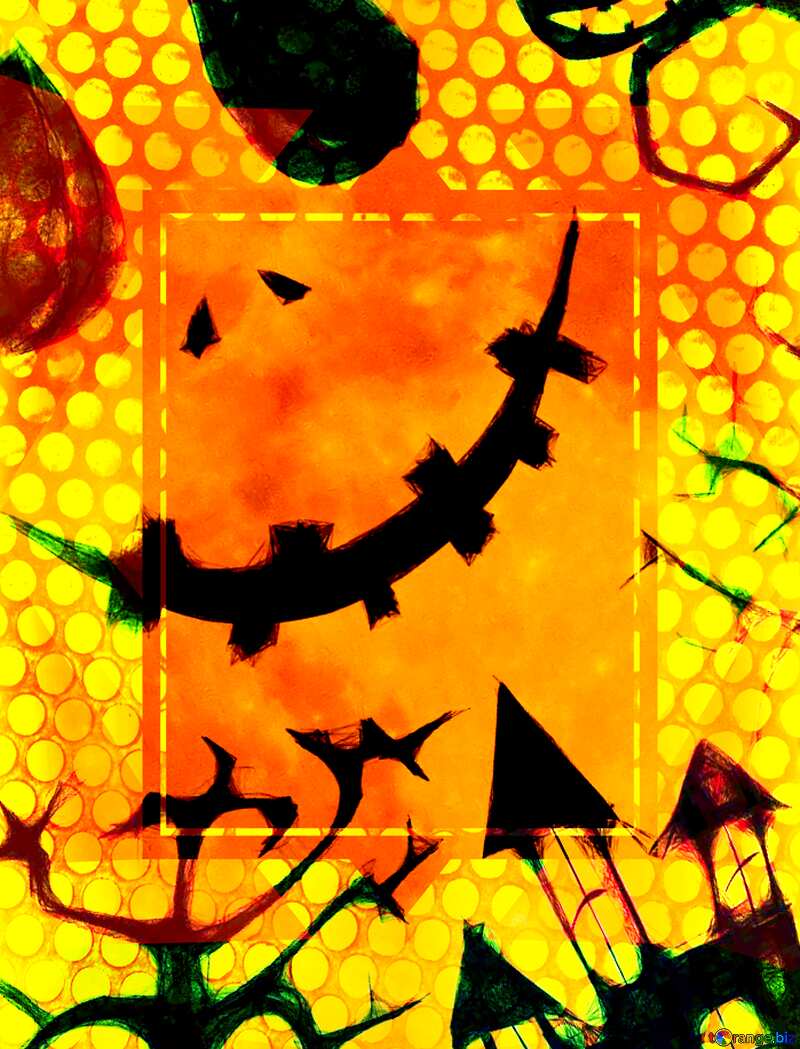 Halloween fragment geometric grill №40468