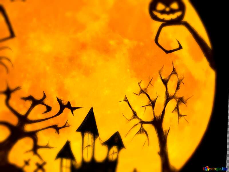 Halloween clipart blur frame №40469