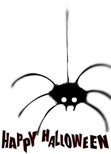 FX №193622 Clipart for Halloween Spider blur frame happy halloween