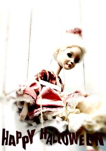 FX №193658 Doll marionette r blur frame happy halloween
