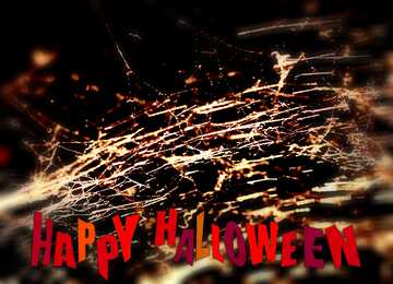 FX №193626 Web Spider blur frame happy halloween
