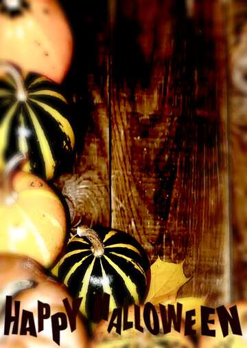 FX №193759 Autumn background with pumpkins Happy Halloween