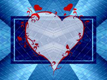 FX №193456 Diamonds infographic template heart frame