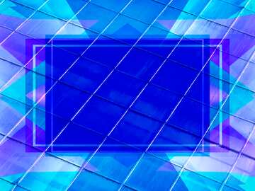 FX №193410 blue blank template Diamonds frame