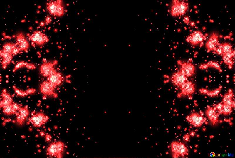 space star pattern frame red №39971