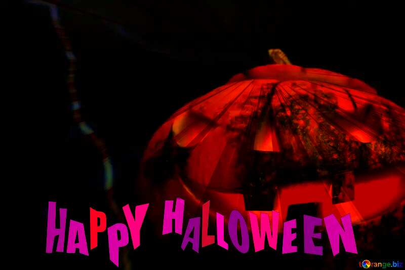 happy Halloween pumpkin background №46185