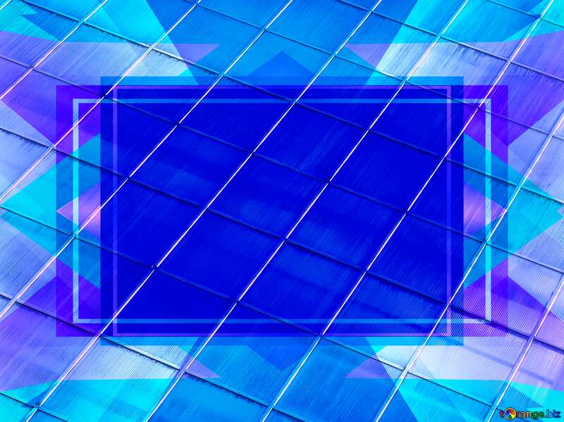 blue blank template Diamonds frame №1293