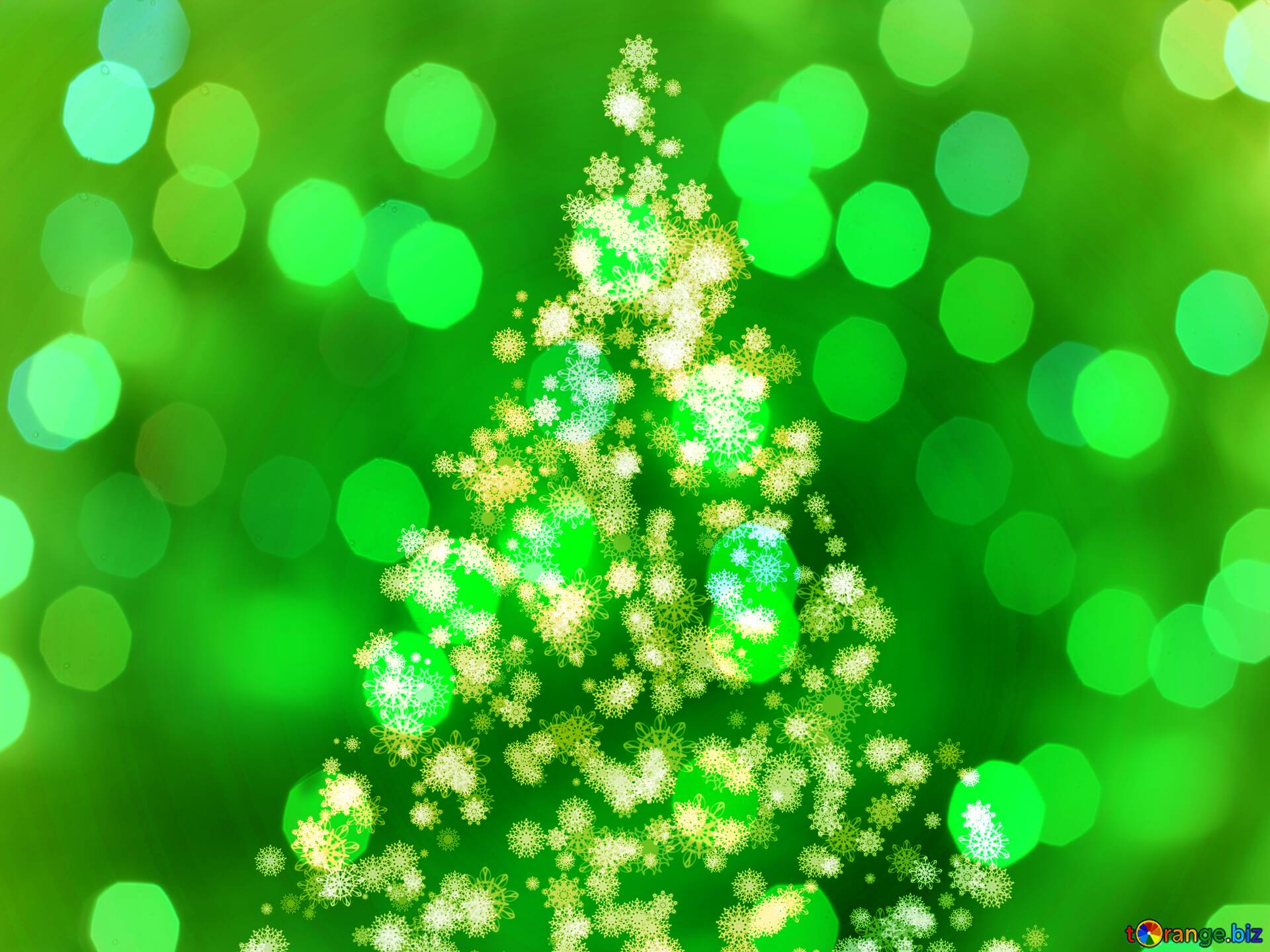 Download free picture Christmas and new year green background with christmas  tree glittering snowflakes on dark background. Merry Christmas greeting  card on CC-BY License ~ Free Image Stock  ~ fx №194625