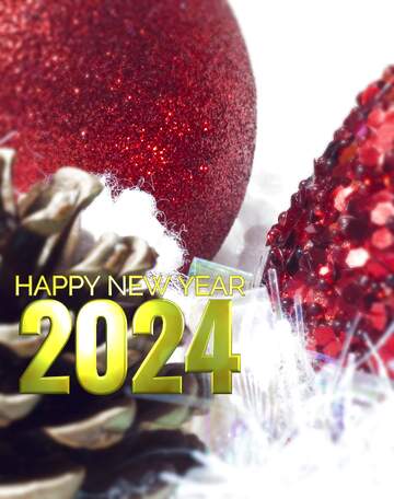 FX №194789 Christmas Greeting Happy New Year 2024 Card
