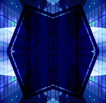 FX №194553  Geometric square backdrop blue