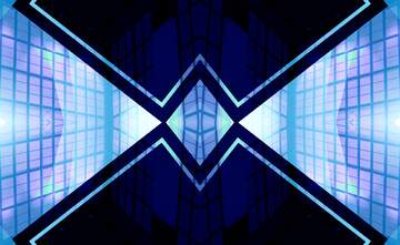 FX №194556 Geometric square backdrop blue