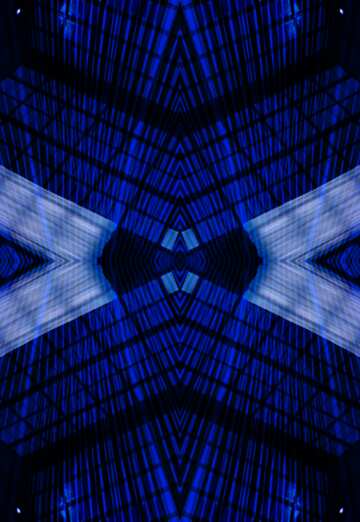 FX №194568 Geometric square blue