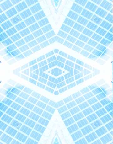 FX №194577 Geometric square pattern light blue
