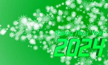 FX №194630 happy new year 2024 Christmas green