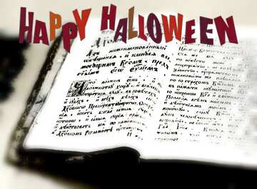 FX №194521 Ancient book  happy halloween