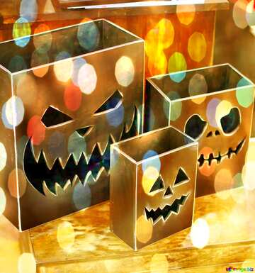 FX №194300 Halloween Boxes bokeh  background