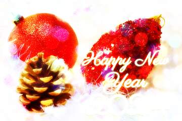 FX №194791 Beautiful Christmas Greetings Card Happy New Year 2024