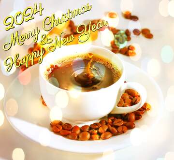 FX №194888 Cup of coffee happy new year 2024