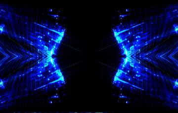 FX №194439 Lights fractal background blue dark
