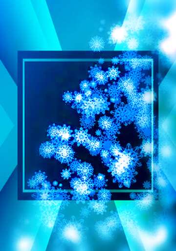 FX №194776 Clipart Christmas tree snowflakes blur light blue