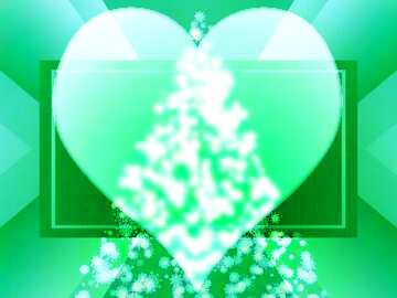 FX №194734 Christmas tree snowflakes love background