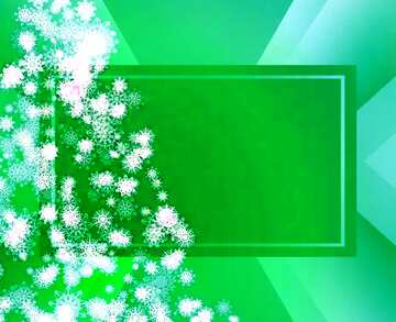 FX №194732 Christmas tree snowflakes place for text write