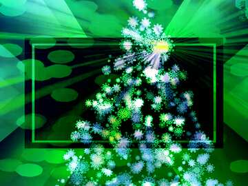 FX №194755 Clipart Christmas tree snowflakes Rays responsive design