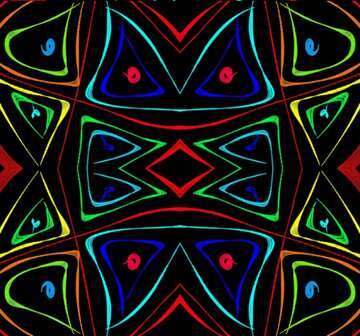 FX №194504 Abstract drawing pattern colors banner