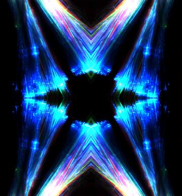 FX №194457 Lights blue fractal background