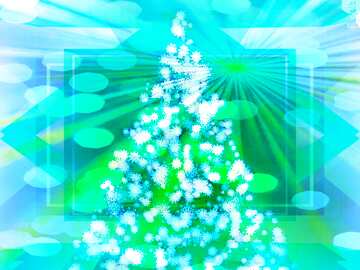 FX №194710 Christmas tree snowflakes Rays template