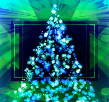 FX №194692 Winter holiday background. Border with Christmas tree rays ornaments frame with  Great for New year ...