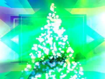 FX №194722 Christmas tree snowflakes responsive design template