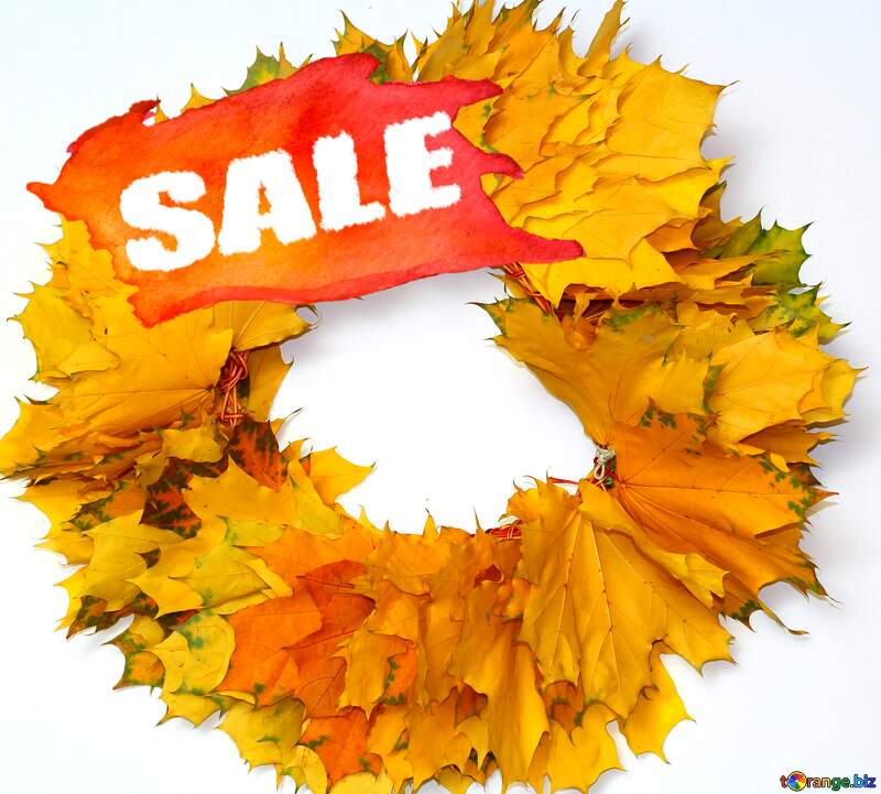 Autumn wreath frame sale discount banner design letter №40866