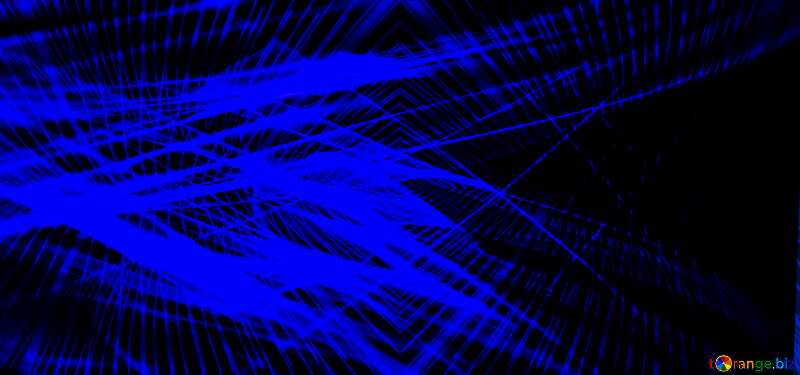  Lights lines curves pattern dark blue Blue Fractal №40621