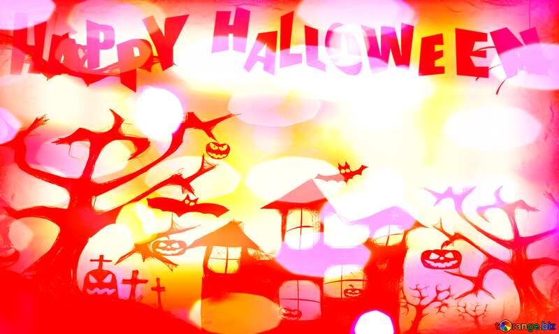 happy halloween Congratulations background №15131