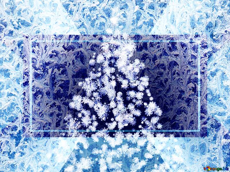 Clipart Christmas tree snowflakes Frozen window texture №40736