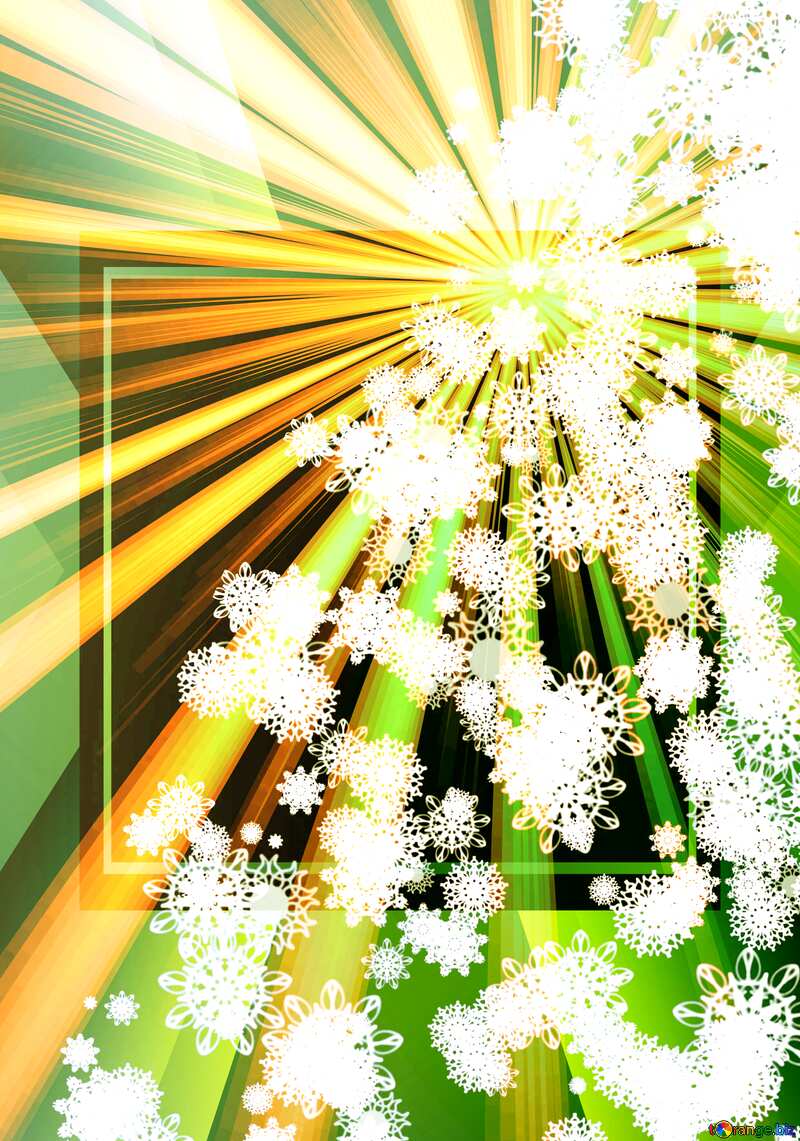 Christmas snowflakes sunlight Rays responsive clipart №40736