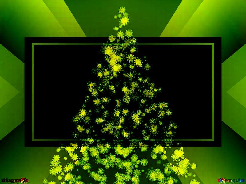 Christmas tree of snowflakes business picture №40736