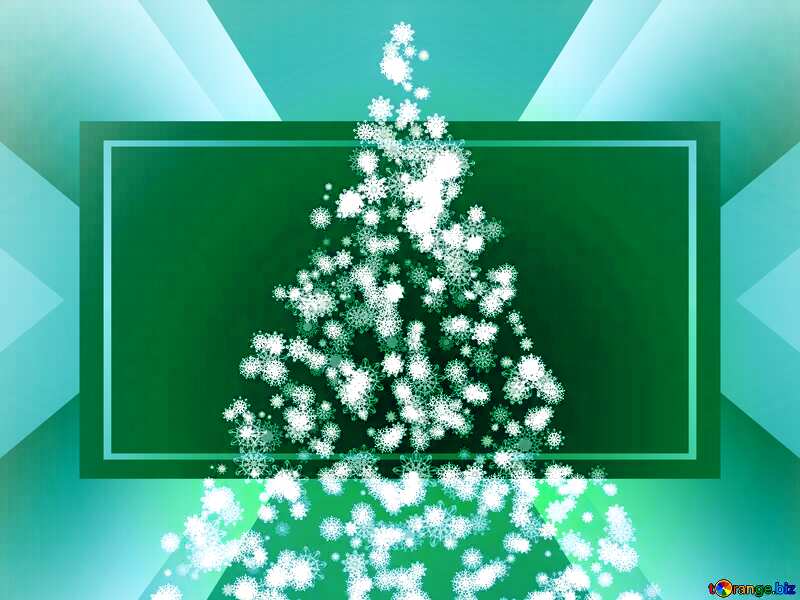 Christmas tree snowflakes picture powerpoint business design №40736