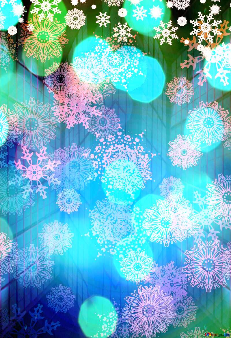 Geometric square backdrop blue Christmas Background №40658