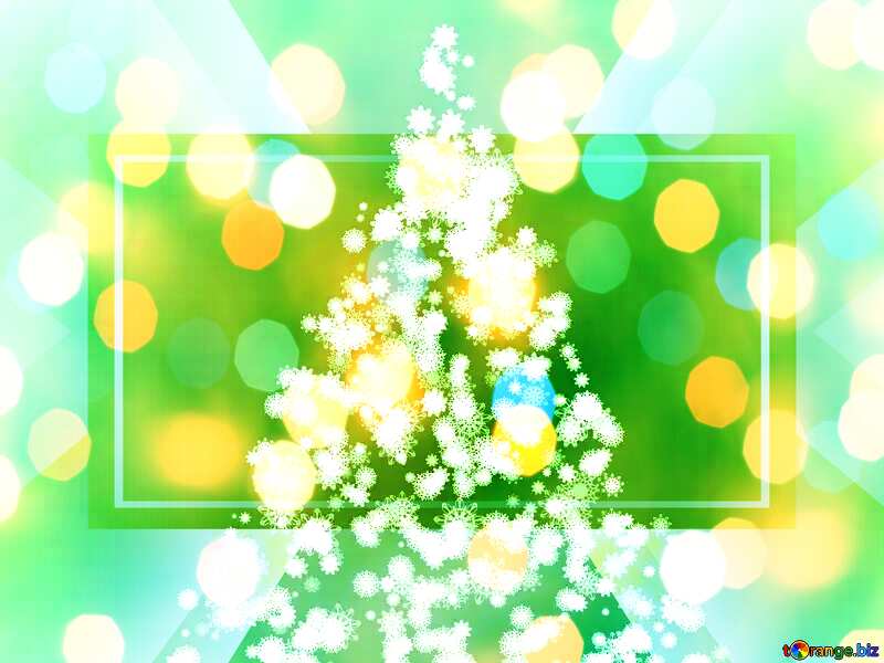 glowing side snowflakes. abstract christmas background Christmas tree snowflakes №40736