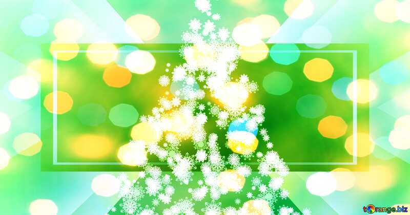 Clipart Christmas tree snowflakes banner  background №40736