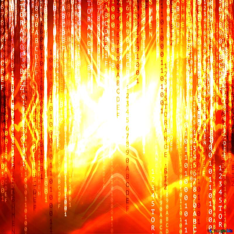 Lights template Matrix Style Red Technology Background Enterprise Binary Code pattern light mosaic №49671